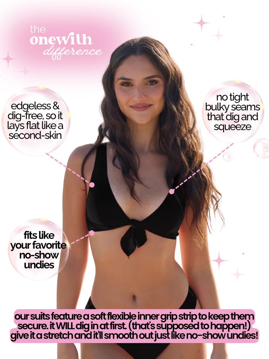 Onewith Westerly Tie-Front Bikini Top — image 3 of 5